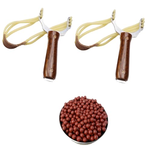 GERUI 2 Stück Schleuder Steinschleuder Zwille...