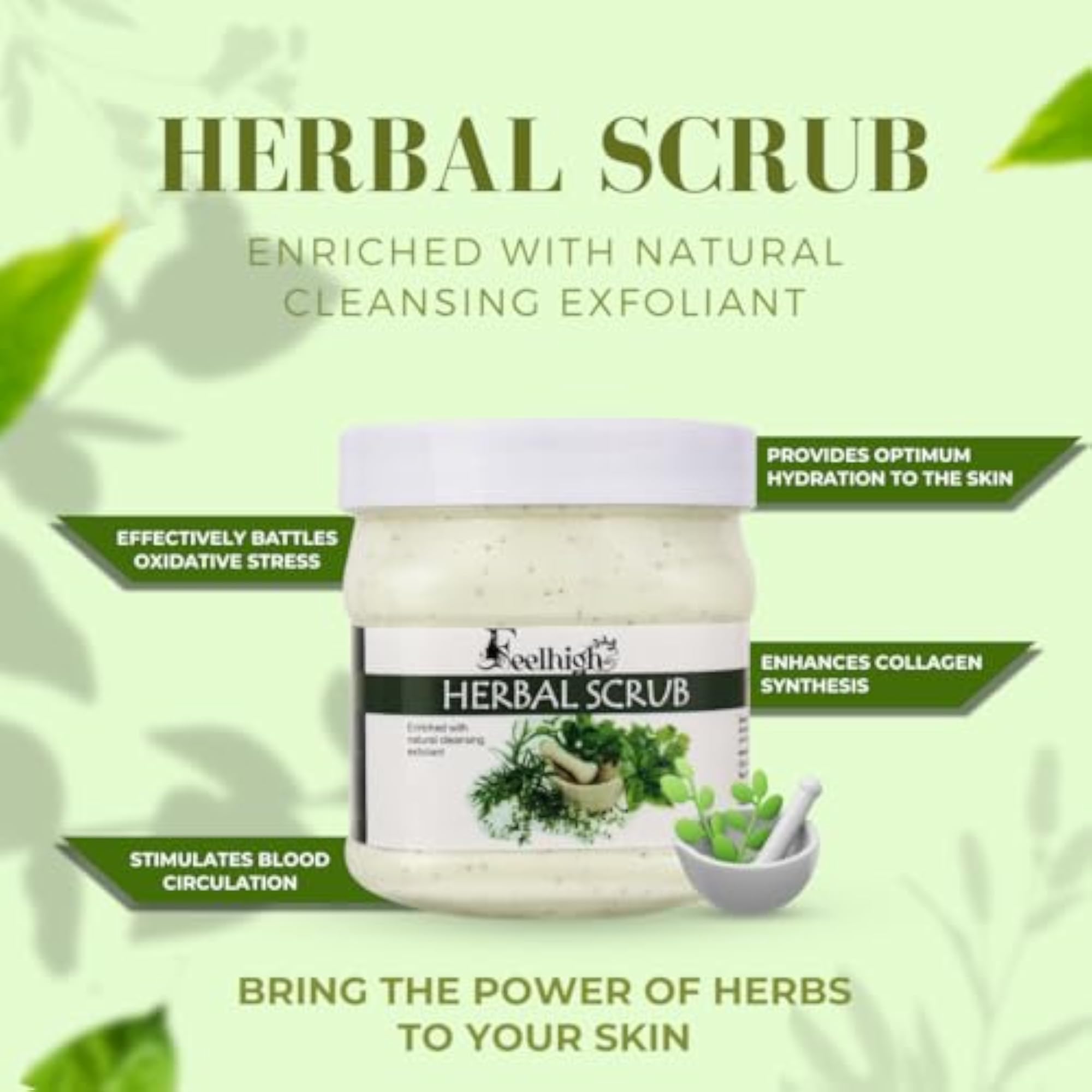 Herbal Scrub for Hydration and Exfoliation