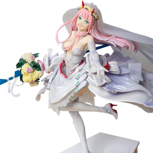 RZAHUAHU Darling in The FRANXX 02 Figure 1/7 Anime Zero Two PVC Figurine 9.8in