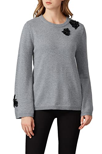 Rent The Runway Pre-Loved Grey Embellished Sweater3