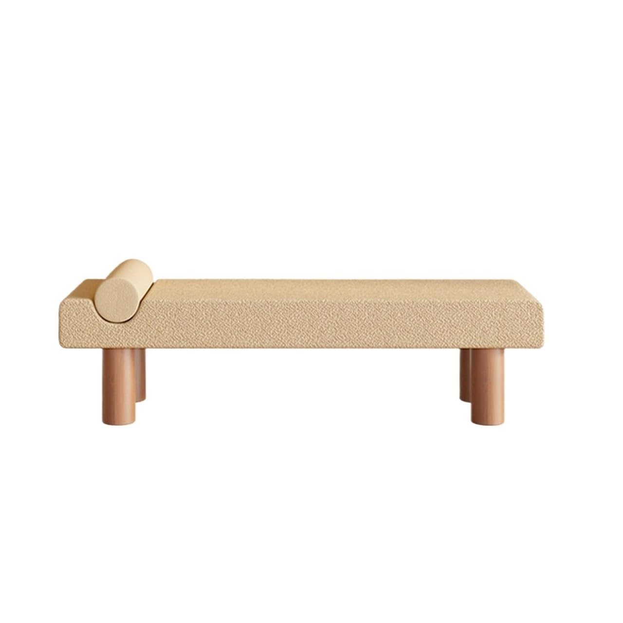 Moderne Banc à Langer en Bois Long Tissu, Banc d'extrémité de lit Chambre Coucher, Dressing, canapé rembourré Décoratif(Moyen)