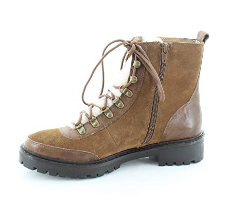 Lucky Brand Iliana Cedar Brown Lace-Up Fur Lined Wedge Combat Hiker Ankle Boots (Cedar Brown, 6.5) Lucky Brand Iliana Cedar Brown Lace-Up Fur Lined Wedge Combat Hiker Ankle Boots (Cedar Brown, 6.5)