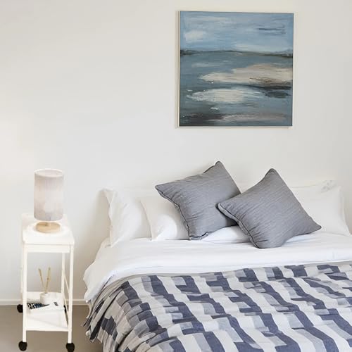 サイドテーブル、収納バスケット付きエンドテーブル、3段ナイトスタンド、ベッドサイドテーブル、ユニバーサルホイール付き狭いスペース、引き出し、リビングルーム用、ホワイト [5]