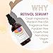 GLEOW Retinol Serum for Face with Hyaluronic Acid Face Serum for Women, Hydrating Night Serum for Face, Retinol for Face Serum 2oz