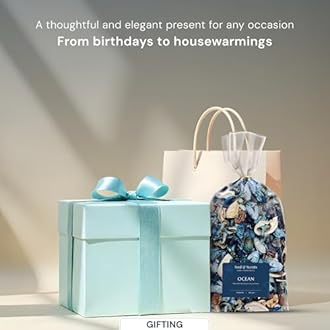 Soul & Scents Ocean Potpourri | Dried Flowers | Fine-Living | Natural Decoration | Mood Enhancer | Perfect for Home Decor, Gifts, and Aromatherapy | Made in India | Pack of 2-140gm Each
