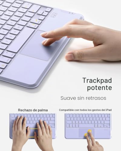 Funda con teclado iPad Air 5 10.9 pulgadas QWERTZ desmontable Inateck 5