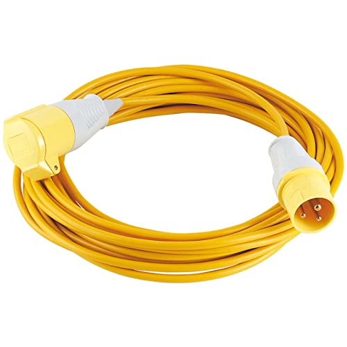 Draper 17570 Extension Cable, 110 V, Yellow, 14 m x 1.5 mm, 14m x 1.5mm