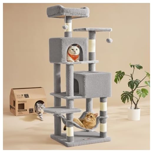 Feandrea 61-Inch Cat Tree with Perches