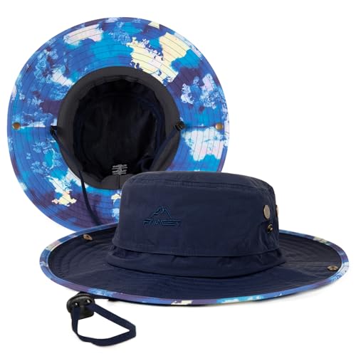 Image of TOP-EX UVCoolix Cooling UPF50+ Wide Brim Sun Hat, Waterproof, Big Head | cooling sweatband, waterproof, water resistant, UV protection, wide brim, breathable, big-head fit, fishing, hiking, beach