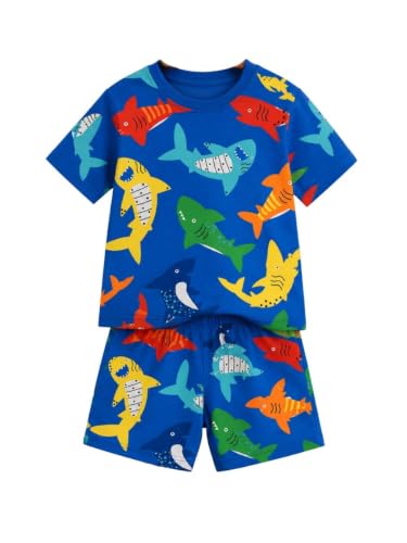 Image of THIIYA KIDS Boys Cotton Co-Ord Set | Printed T-Shirt & Shorts | Soft Comfortable Summer Wear for Kids