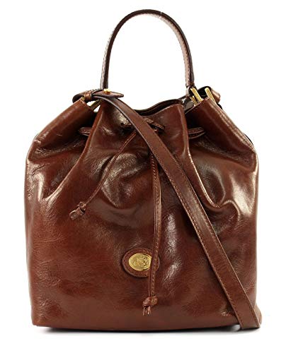 Preisvergleich Produktbild The Bridge Story Donna - Beuteltasche Leder 28 cm marrone