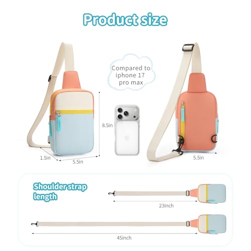Image of Birthday Back to School Gifts for Teen Girls 8-12, Fanny Pack Crossbody Bag | 8 9 10 11 12 Year Old Girl Birthday Gifts, Kids Sling Bag Purse Travel Essential, Preppy Fashion Tween Girl Gift Trendy Stuff