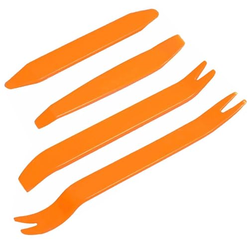 Herramientas Desmontaje Coche,4 Herramientas de Palanca para automóviles,Herramienta de Palanca de Panel de Coche de,Auto Interior Estéreo Radio Desmontaje Instalar Reparación Herramientas