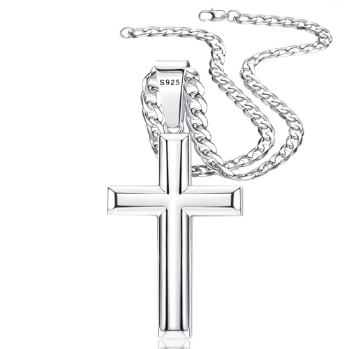 Collier Croix Argent 925 pour hommes et femmes au style urbain et élégant