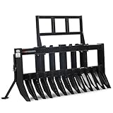Titan Attachments Pro Series 84' Root Rake Attachment, Universal SSQA Debris Rake, Loaders Up to 100 HP, Land Clearing, Tree Root Removal Tool for Forestry, Construction, Agriculture