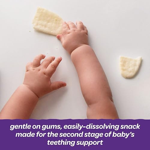 Image of Happy Baby Gentle Teethers Organic Teething Wafers, Blueberry and Purple Carrot, 12 Count