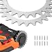 alasemo Spikes f&uuml;r Worx Landroid S&M Edelstahl m&auml;hroboter zubeh&ouml;r mit 12x Edelstahl Schrauben spikes Traktionsverbesserung f&uuml;r M&auml;hroboter Rasenm&auml;her Roboter Radgr&ouml;&szlig;e 205mm 2 St&uuml;ck