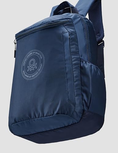 Image of United Colors of Benetton Quirky 19L Laptop Backpack, Minimalist & Water-Resistant, Fits 14-inch Laptops, for College, Office & Everyday