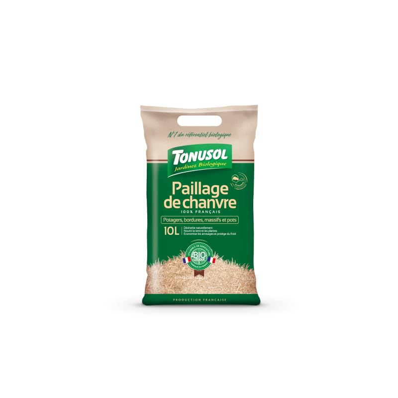 Paillage de Chanvre Biologique - Paillage Spécial Potager - 10 L