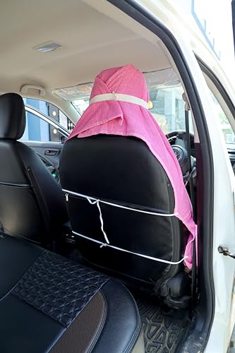 Image of ROMAN HOME 100% Superfine Cotton Solid Large Luxury Office Chair Towel with Tie Knot 450 GSM - (Pack of 1) Original Product AS PER Picture Shown (1, car Pink)