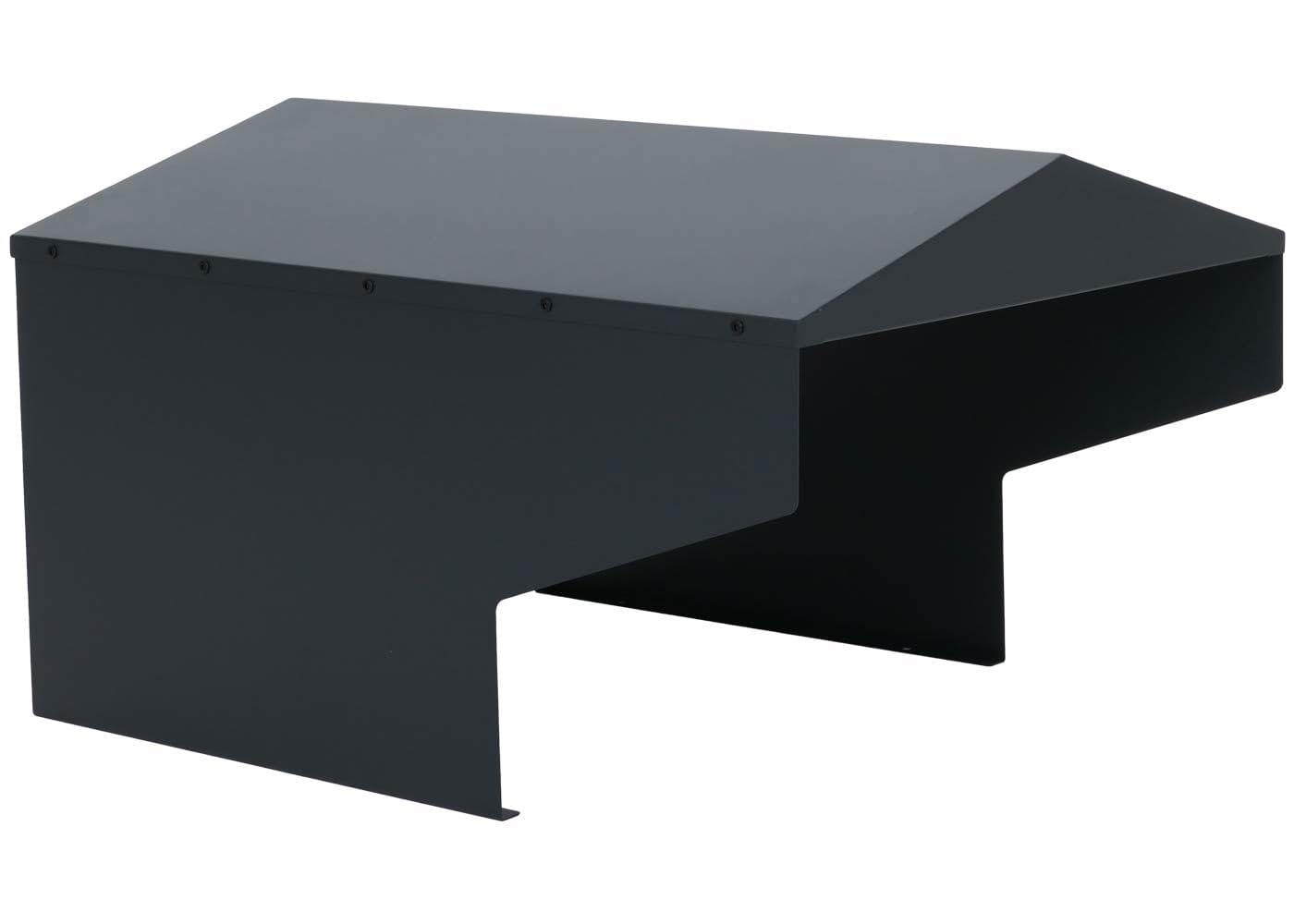 Mähroboter-Garage HWC-Q71, Rasenroboter-Überdachung Dach Unterstand für Rasenmäher, Metall 42x57x70cm - anthrazit