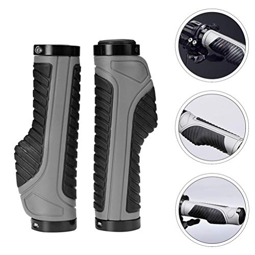 BESPORTBLE 1 par de Punhos de Guiador de Bicicleta Com Tampa de Punho de Bicicleta Com Trava para Bi