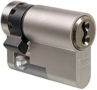 EVVA 4KS Hochsicherheits-Halbzylinder 10/32 inkl. 5 Schlüssel, 4-Kurven Technologie, Patentschutz bis 2035, alle Längen vo...