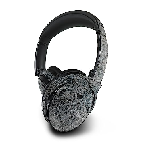 Image of MightySkins Glossy Glitter Skin Compatible with Bose QuietComfort 45 Headphones Shadow Concrete | Protective, Durable High-Gloss Glitter Finish | Easy to Apply | Made in The USA
