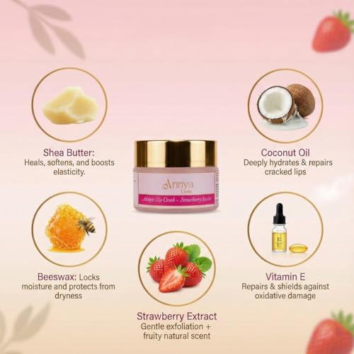 Image of Brightening Lip Balm for Dark Lips with Vitamin C, Shea Butter & Natural Oils | Prevents Pigmentation | Brightens & Hydrates Lips | Tinted Lip Balm -15gm