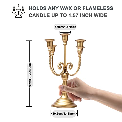 Gold Candelabra Candle Holder,Candelabros De Mesa Elegantes,Candelabros Para Centros De Mesa,Candelabra Centerpieces For Tables,Gothic Candelabra For Home Decoration,Event,Wedding,Party #TOP1