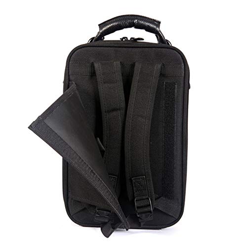 Reinforced Shock Absorption Bb Clarinet Bag Hidden Double Shoulders Strap Black Color Drop B Clarinet Box Cover Portable Anti-Scratch Clarinet Case #TOP1