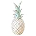 Produktbild WAHOUM Schreibtisch Dekoration Kreative Obst Ananas Moderne Dekorative Porzellan Silber Ananas Handgemachte Sammlerstück Schmuckstück (Color : A, Size : 12x11x25.5cm)