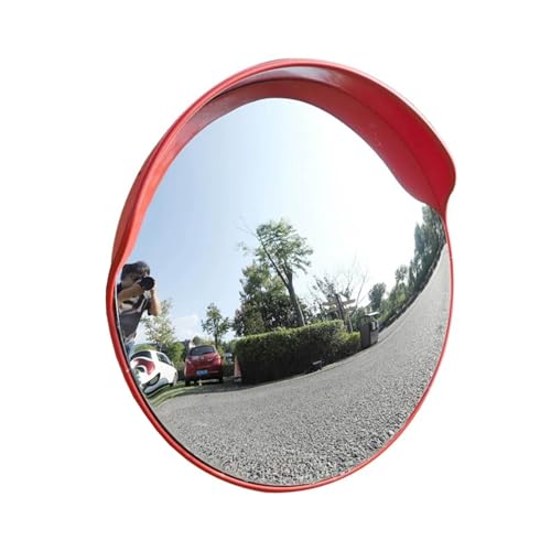 Miroir convexe incassable haute définition 17,7 pouces avec support de fixation murale - 2