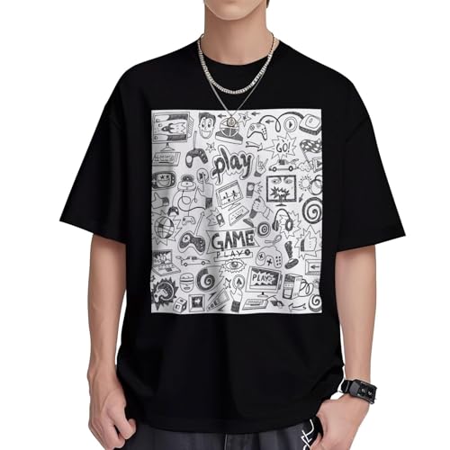 T-shirt gaming en coton femme coupe ample pour masquer les complexes en été