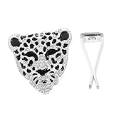 iplusmile Auto Duft Diffusor Clip Leopardenkopf Mit Kristallverzierung Eleganter Auto...