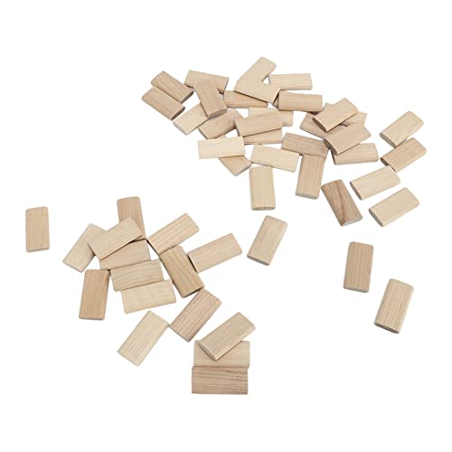Topes de espiga de madera para muebles 50 piezas miniatura 1