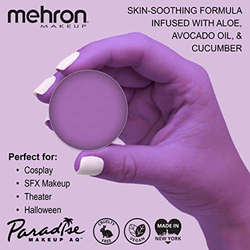 Image of Mehron Makeup Paradise Makeup AQ Refill Size | Stage & Screen Performance, Face & Body Painting, Beauty, Cosplay, and Halloween | Water Activated Face Paint, Body Paint .25 oz (7 ml) (MAUVE)