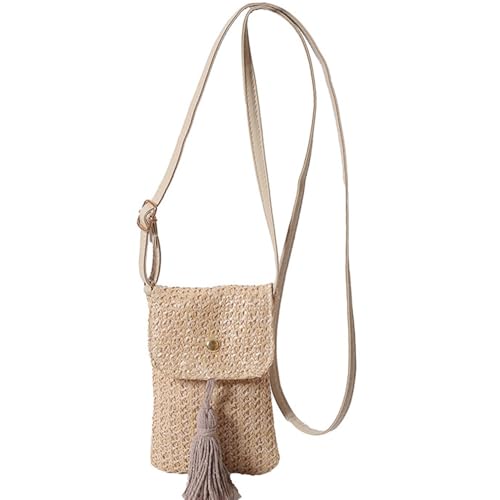 Women's Fashionable Woven Solid Color Shoulder Crossbody Bag Simple and Versatile Woven Handbag