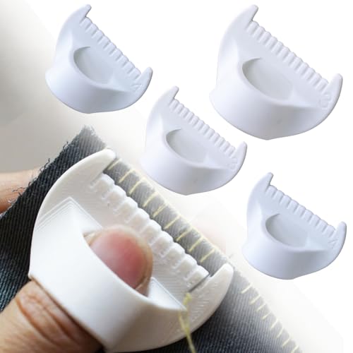 4Pcs Edge Stitch Lock & Sewing Gauge Set, Perfect Seams