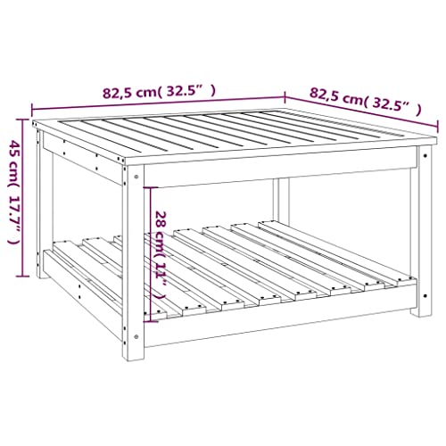Table de balcon gain de place 82x82cm en bois massif pour terrasse étroite - 4