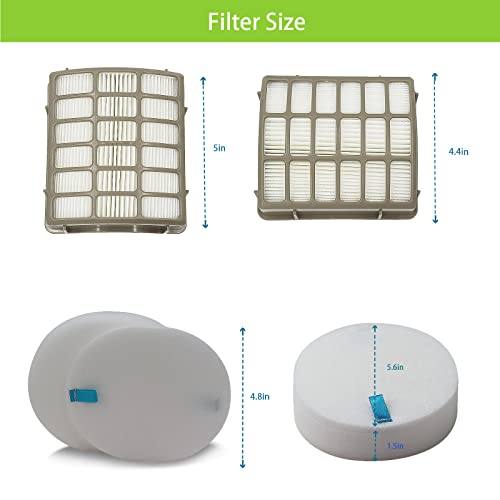For Shark Navigator Dlx Filter Nv60 Nv70 Nv80 Replacement Filters,Nv70 26,Nv71,Nv90,Uv420 Nv90 26 Nv95 Nv80 And Nvc80C.4+4 Foam Filters + 2 Hepa Filters #TOP1