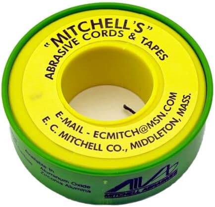 BAIJAC Replacemelt for Mitchell's Abrasive Emery Cords No. 53, 180 Grit, 0.040" X 50 Ft.