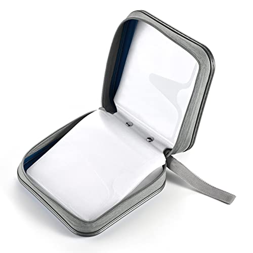 Liovode Dvd Case, 48 Capacity Cd Case Portable Cd Case Holder Storage Hard Plastic Dvd Cd Wallet Holder Organizer For Car (Dark Blue) #TOP2