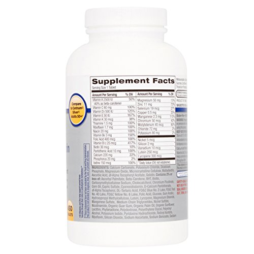 Equate Adults 50+ Complete Multivitamin/Multimineral Supplement Tablets, 450 Ct #TOP4