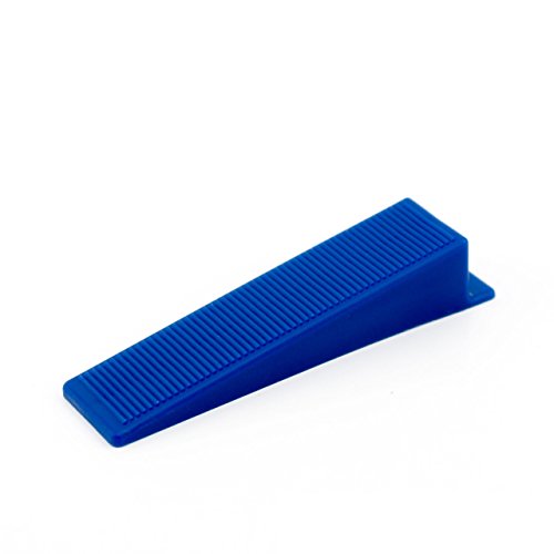 Lantelme 10 Stück Montagekeile Steigung 1mm – 15mm | Justierkeile Set aus robustem Kunststoff Blau | Keile für Fenster Türen Möbel Bodenverlegung | Kunststoffkeile Türmontage Türzarge Fenstermontage