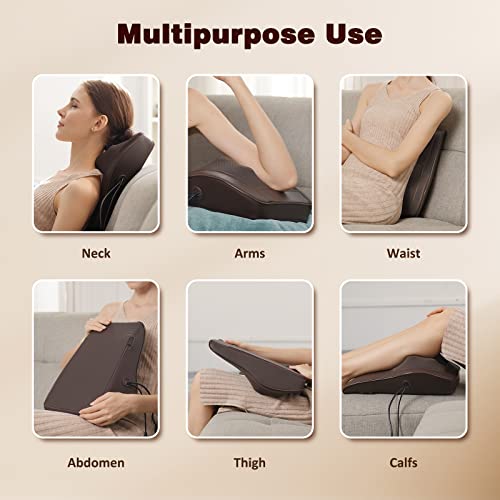 Boriwat Back Massager Neck Massager With Heat, Shiatsu Massage Pillow For Pain Relief, Massagers For Neck And Back, Shoulder, Leg, Gifts For Men Women Mom Dad, Stress Relax At Home Office And Car #TOP5