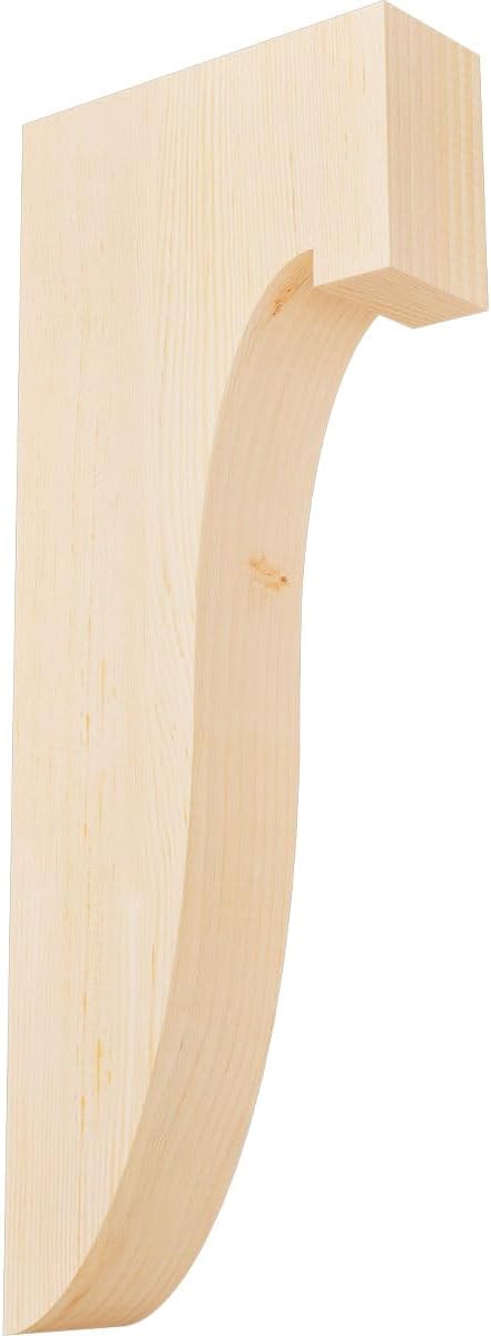 Ekena Millwork COR06X08X24DEL00RWR 6"W x 8"D x 24"H Del Monte Rough Sawn Corbel, Western Red Cedar