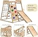 Yaofala 8-in-1 Indoor Playground, Indoor Jungle Gym for Toddlers, Kids Climbing Toys Indoor, Wooden Montessori Climber Playset with Swing, Slide, Monkey Bar, Wood Ladder, Climbing Net,Gymnastic Rings
