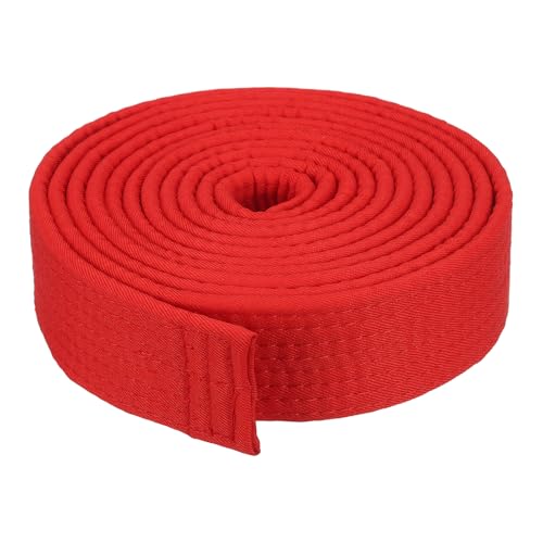 Cinturón de Taekwondo Rojo para Práctica de Artes Marciales en Gimnasio PATIKIL
