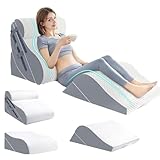 Juego de almohadas ortopédicas de cuña para dormir, comodidad anti ronquidos